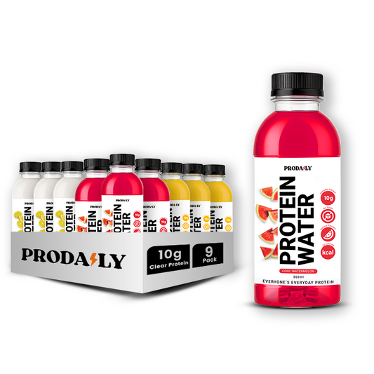 PRODAILY Protein Water - 10g Protein - Starter Pack (9 bottles)