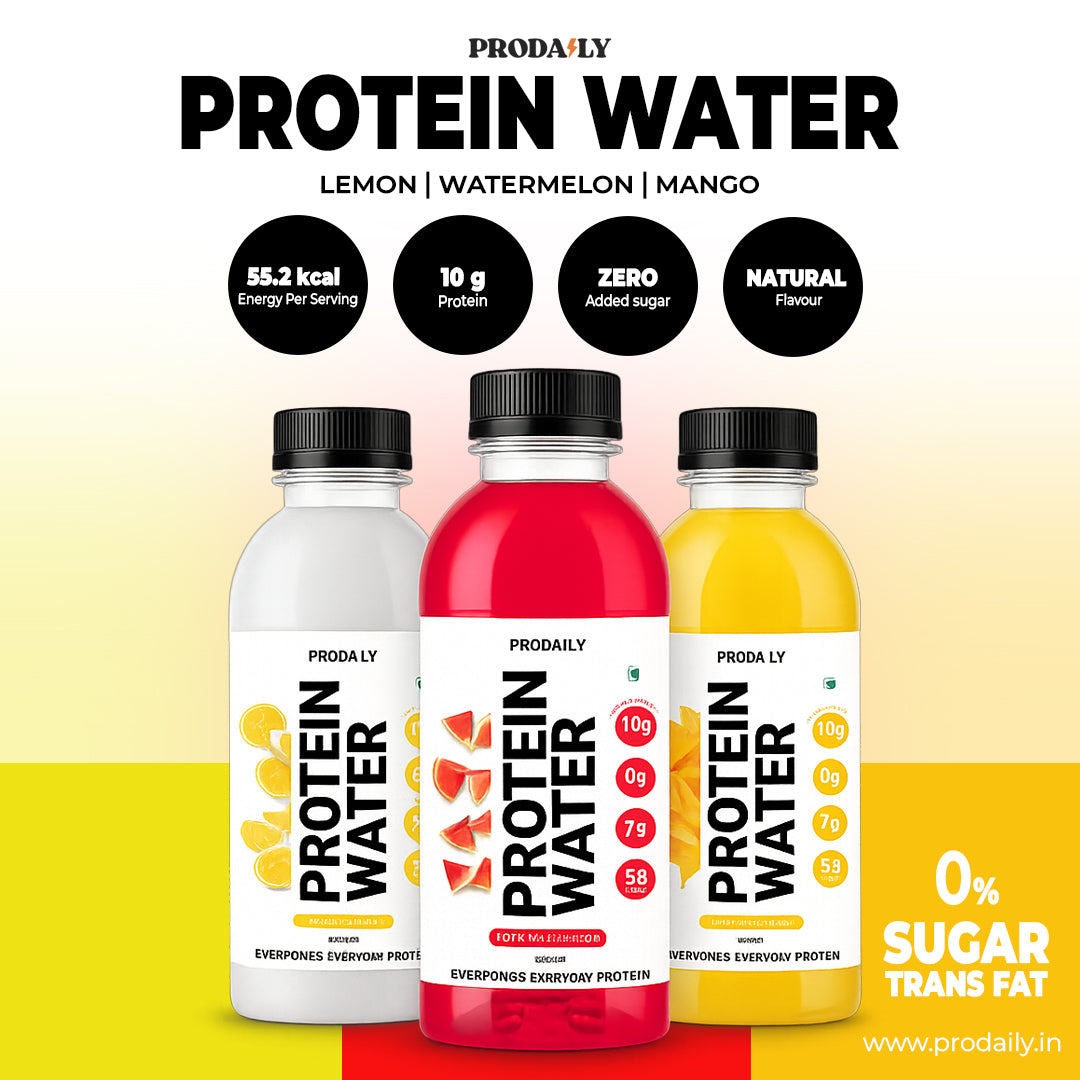 ProDaily Protein Water | 10g Whey Protein Isolate | Zero Sugar, Low Calorie Ready-to-Drink Protein (500 ml) | Pack of 3 Different Flavours
