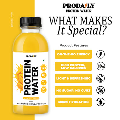ProDaily Protein Water | 10g Whey Protein Isolate | Zero Sugar, Low Calorie Ready-to-Drink Protein (500 ml) | Pack of 3 Different Flavours