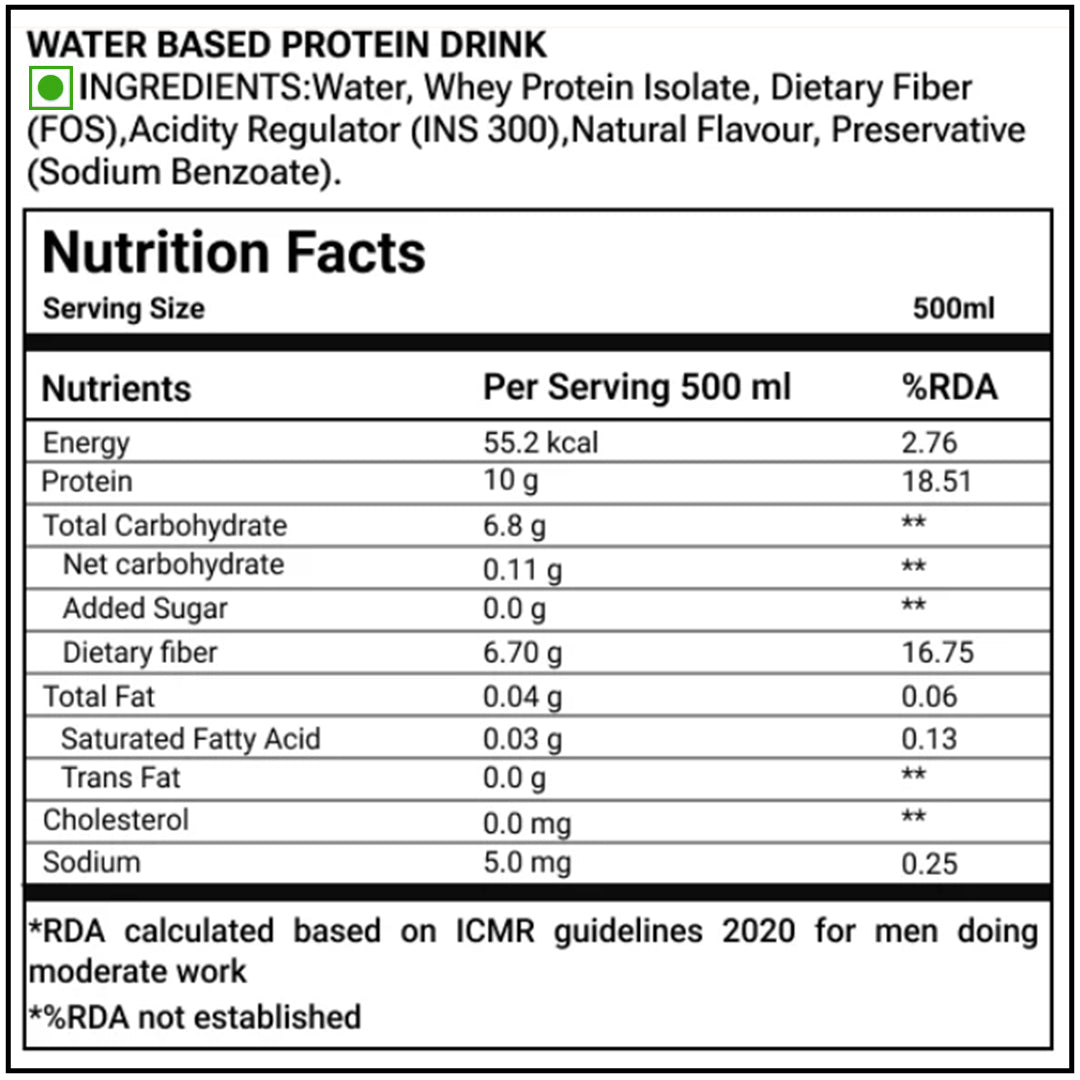 ProDaily Protein Water | 10g Whey Protein Isolate | Zero Sugar, Low Calorie Ready-to-Drink Protein (500 ml) | Pack of 3 Different Flavours